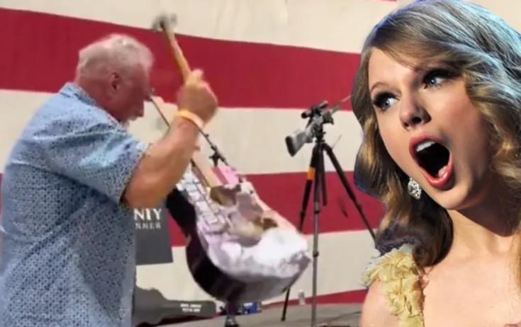 Teylorun gitarasını alıb sındırıb - VİDEO