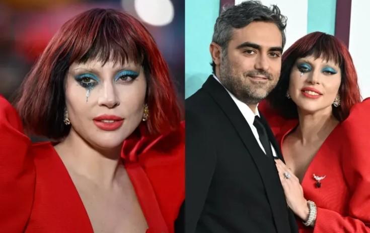 Ledi Qaqa nişanlısı ilə qırmızı xalçada - FOTO