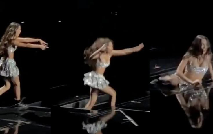 Müğənni səhnədə yıxılıb - VİDEO