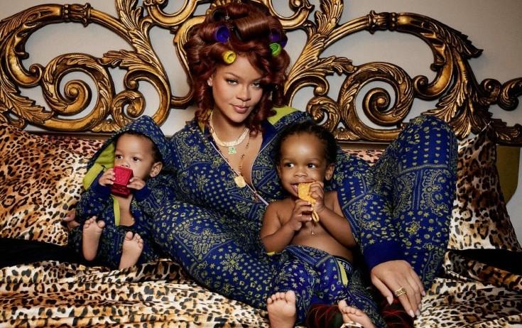 Rihanna oğulları ilə - FOTO