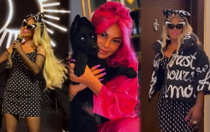 Aygün saçını sarı boyatdırıb