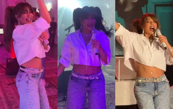 Aygün fərqli saç tərzində