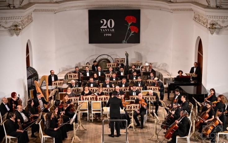 Qanlı Yanvarın anım gecəsi - FOTO