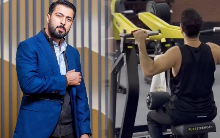 Namiq zalda məşq edir - VİDEO