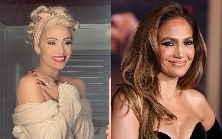 Cennifer Lopez sarı parikdə - FOTO