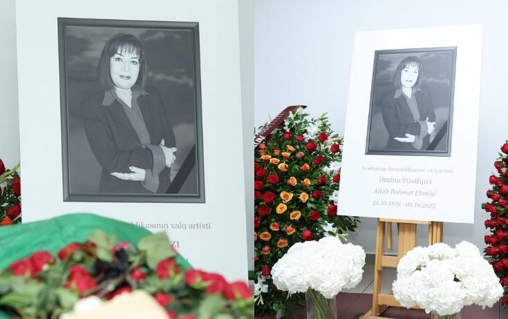 Xalq artisti ilə vida mərasimi  - FOTO