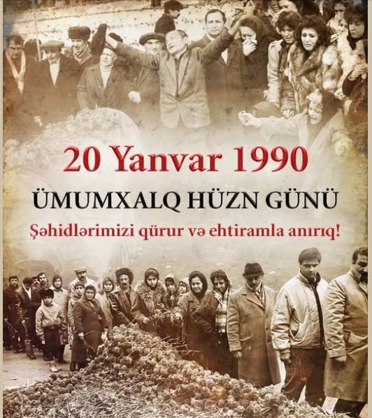 Qanlı 20 Yanvar faciəsindən 36 il ötür